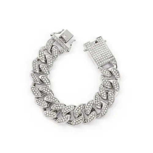 Cuban Chain Diamond Jewelry Set
