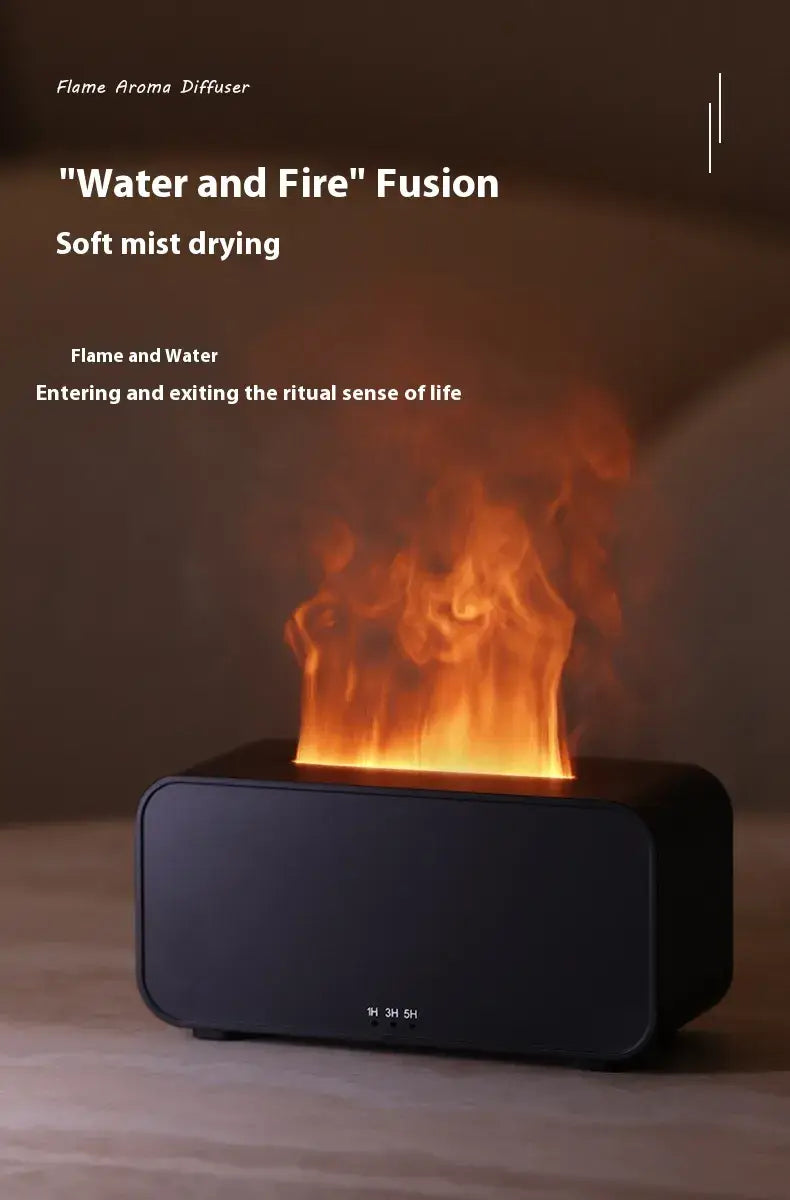 Experience the Magic of Our USB Flame Humidifier Diffuser