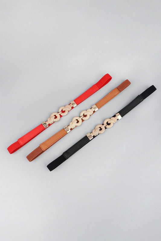 Zinc Alloy Buckle PU Leather Belt - CM