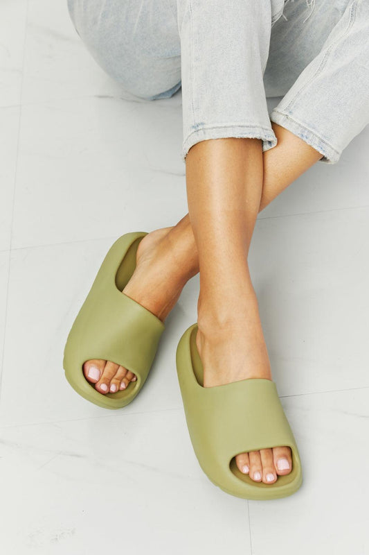 NOOK JOI In My Comfort Zone Slides in Green - CM