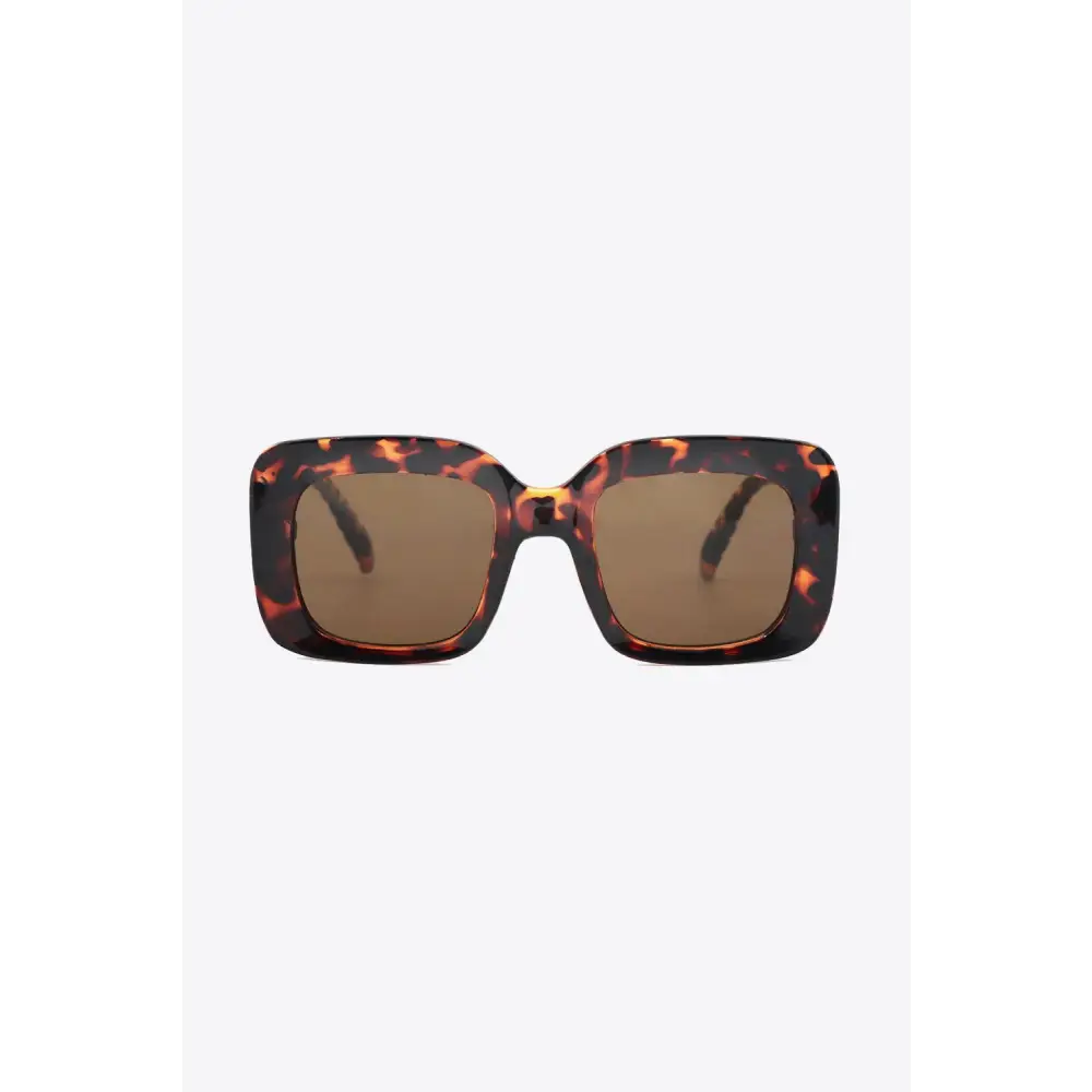 Fabulous Tortoiseshell Square Polycarbonate UV400 Sunglasses