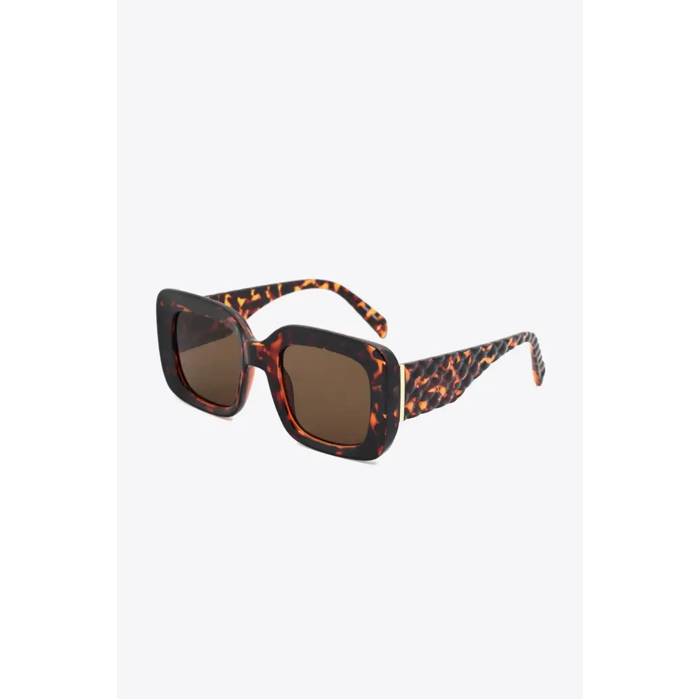 Fabulous Tortoiseshell Square Polycarbonate UV400 Sunglasses