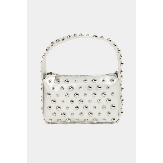 Fame Ball Studded Square Handbag - CM Fashion