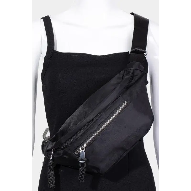 Fame Nylon Crossbody Bag with Adjustable Strap