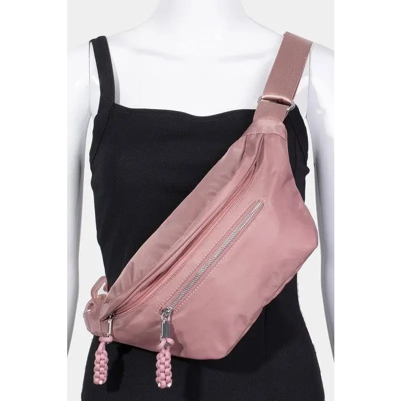 Fame Nylon Crossbody Bag with Adjustable Strap