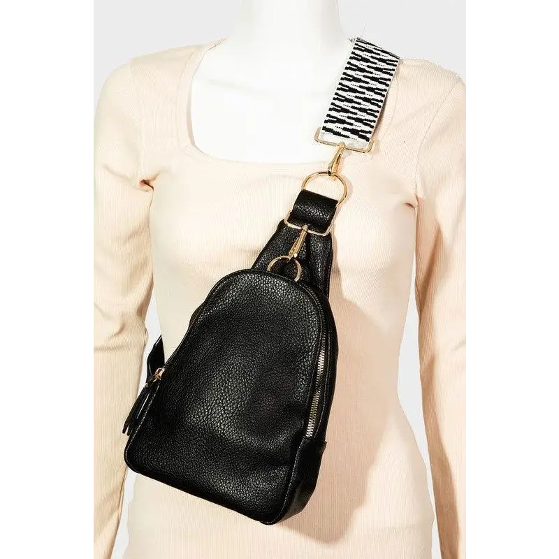 Fame Single Strap Faux Leather Sing Bag Elevates Your Style