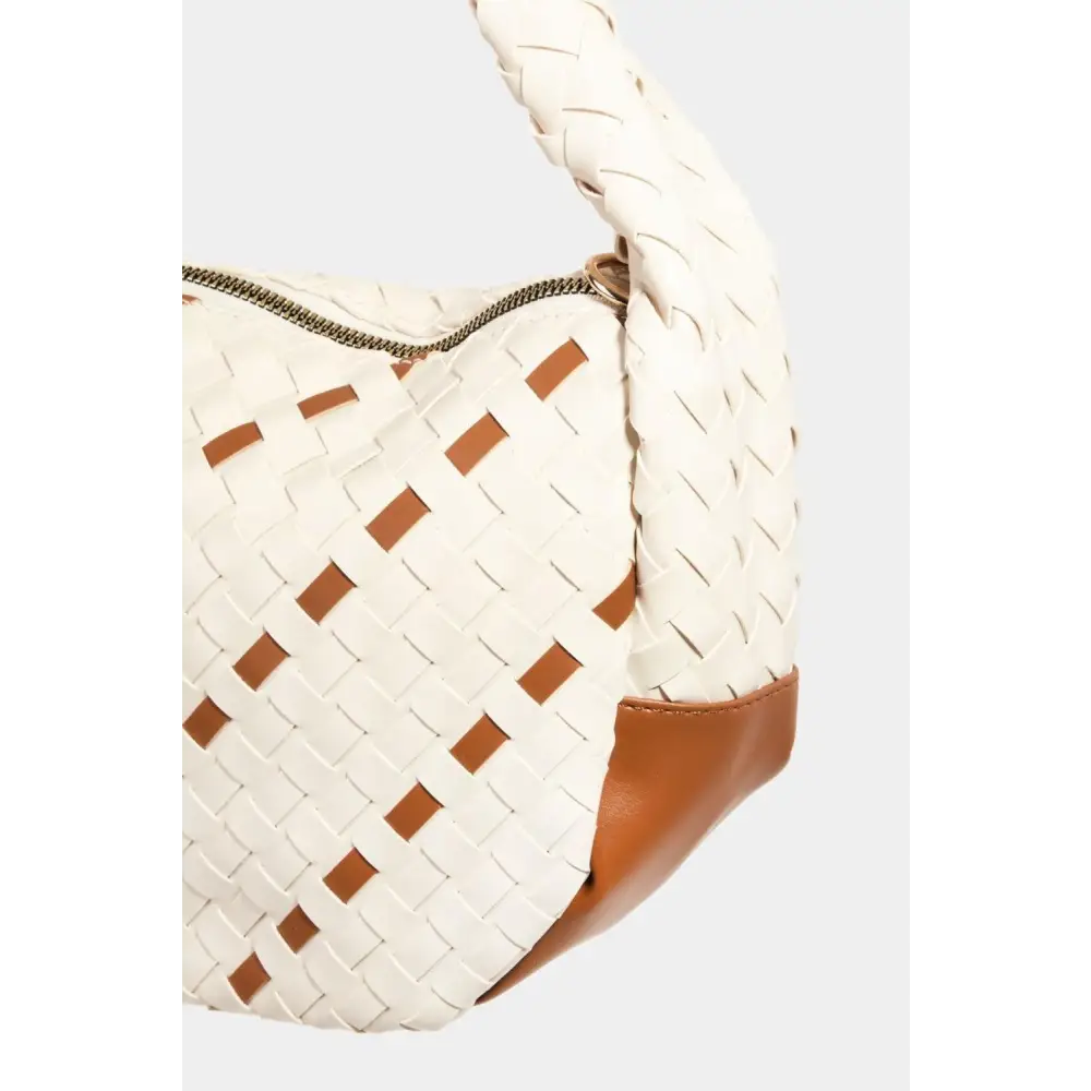 Fame Tassel Semi Circle Bag Woven Chic for Summer Adventures