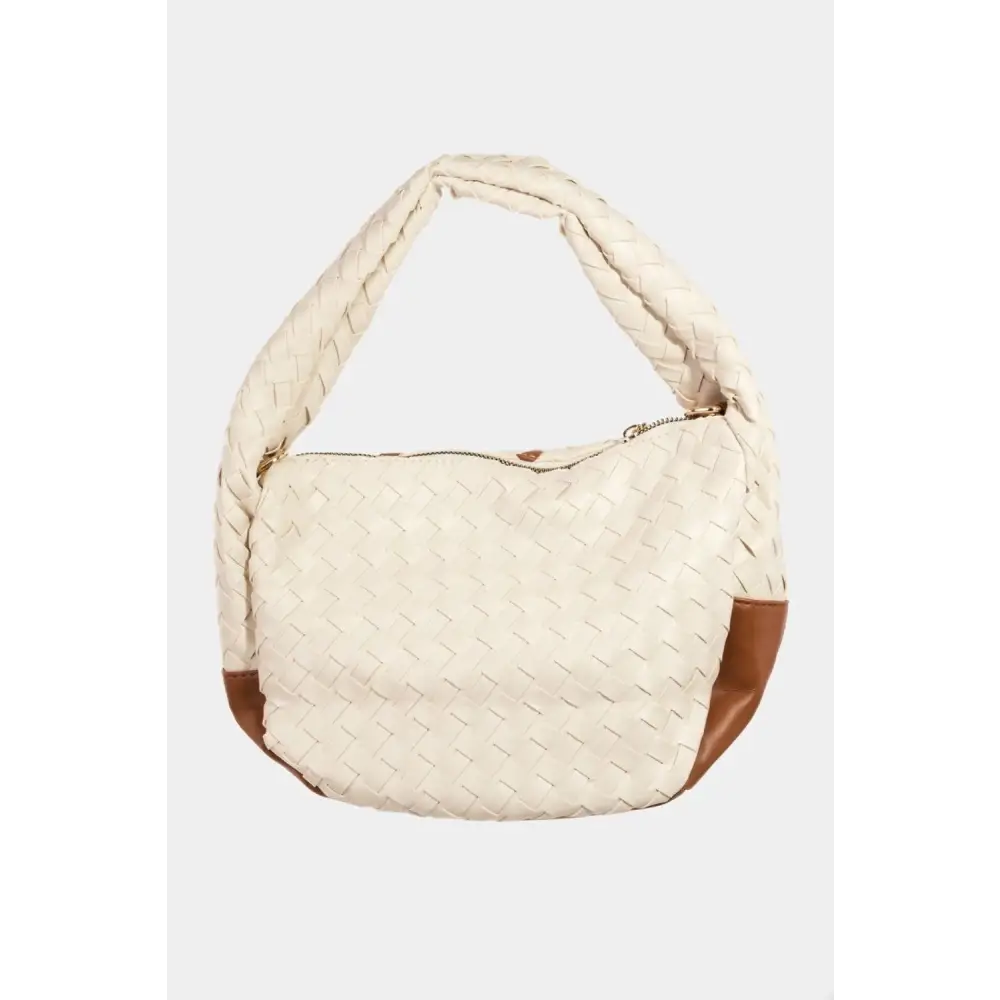 Fame Tassel Semi Circle Bag Woven Chic for Summer Adventures