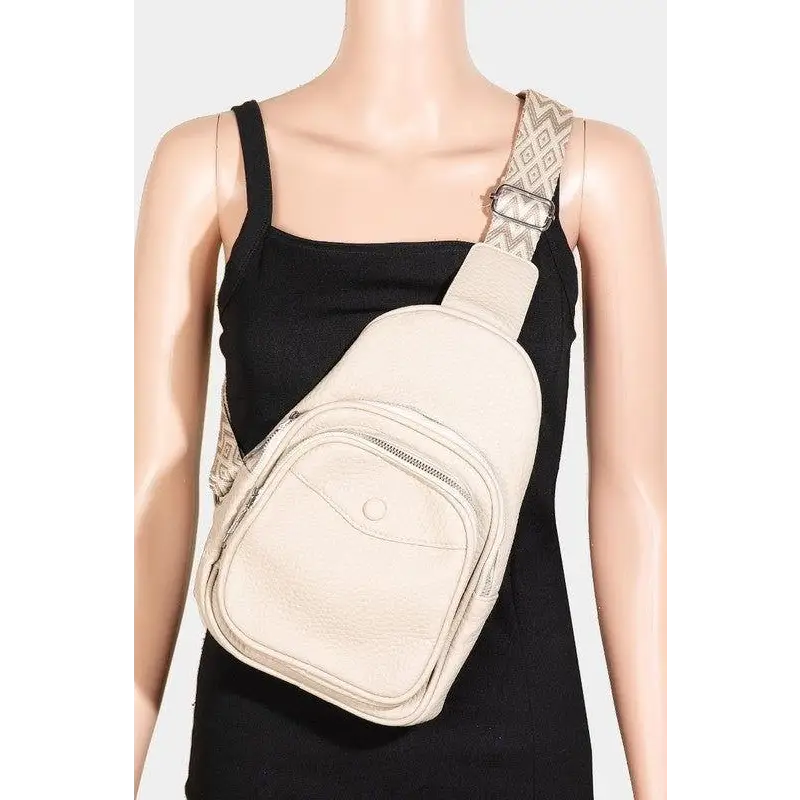 Fame Textured PU Leather Sling Bag Elevates Your Style