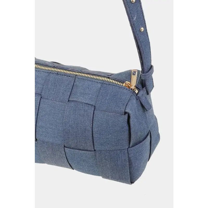 Fame Woven Crossbody Bag with Adjustable Strap