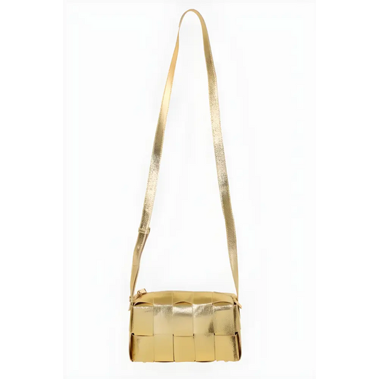 Fame Woven Crossbody Bag with Adjustable Strap - CM Fashion