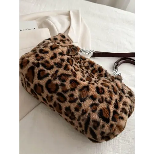 Faux Fur Leopard Shoulder Bag for the Fashion Forward