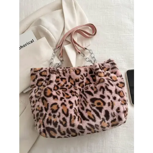 Faux Fur Leopard Shoulder Bag for the Fashion Forward