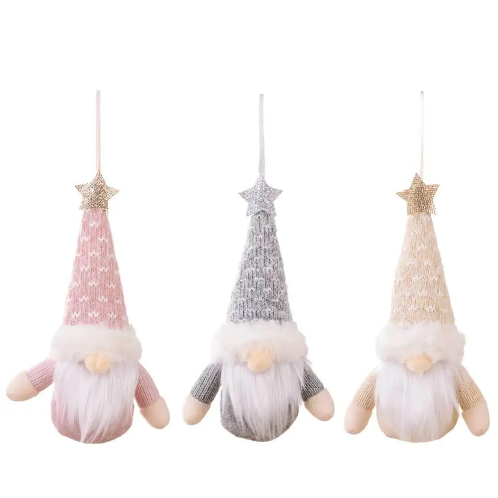 Festive 2-Piece Faceless Gnome Hanging Ornament Set for Christmas Joy