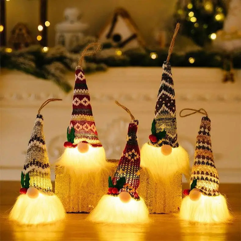 Festive Assorted 2-Piece Light-Up Hanging Widgets for Holiday Cheer