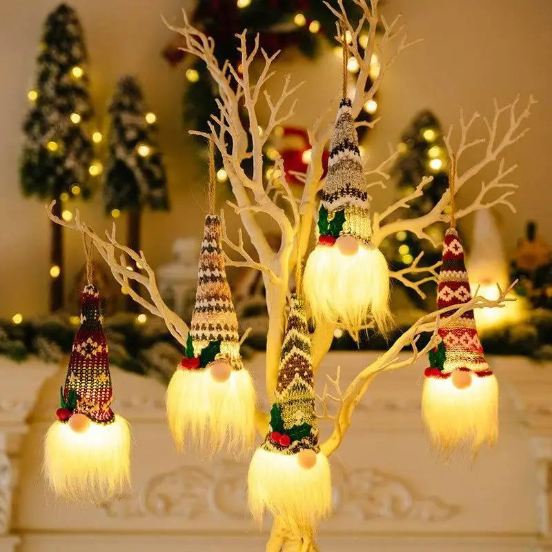 Festive Assorted 2-Piece Light-Up Hanging Widgets for Holiday Cheer