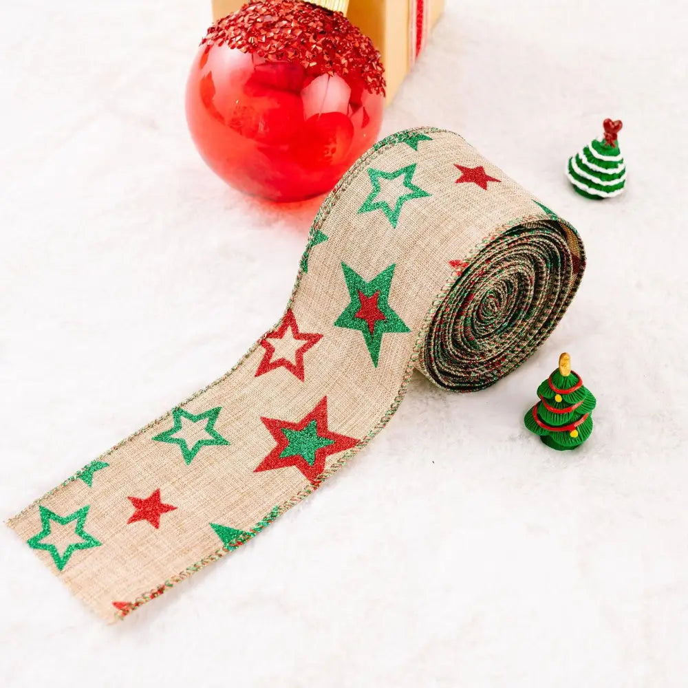 Festive Christmas Polyester Ribbon Rolls for Unique Holiday Gifts