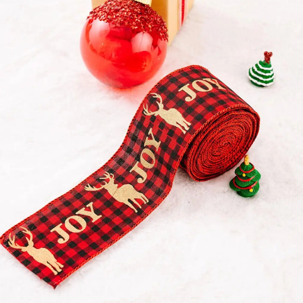 Festive Christmas Polyester Ribbon Rolls for Unique Holiday Gifts