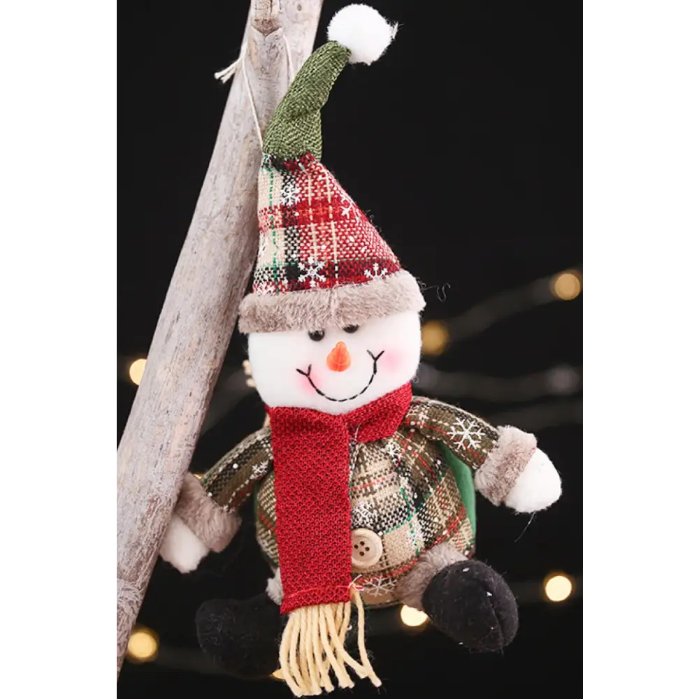 Festive Plush Christmas Figure Ornaments for a Joyous Holiday Season