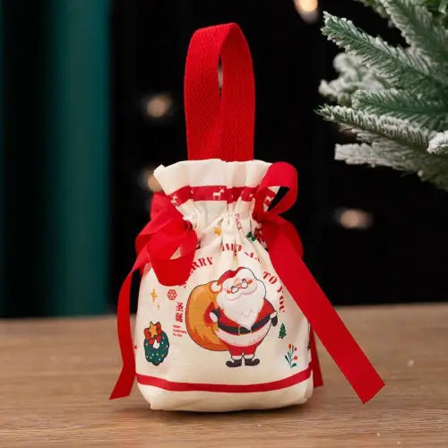 Festive Red Knitted Christmas Gift Bags for Your Christmas Eve Gift