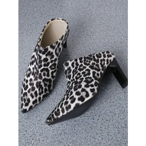 Fierce Leopard Point Toe Pumps Strut in Style