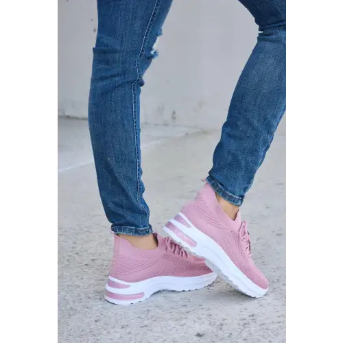 Forever Link Breathable Mesh Pink Sneakers for Athletic Style