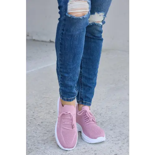 Forever Link Breathable Mesh Pink Sneakers for Athletic Style