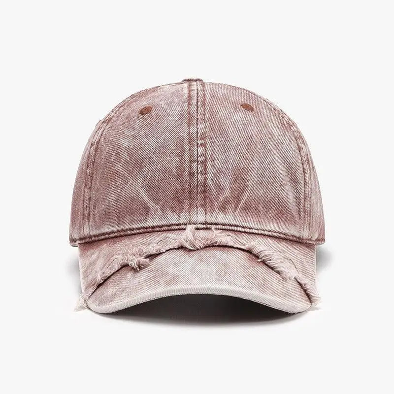 Stylish Fringe Adjustable Cotton Baseball Cap for Trendy Looks