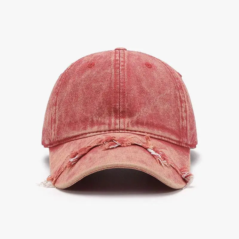 Stylish Fringe Adjustable Cotton Baseball Cap for Trendy Looks