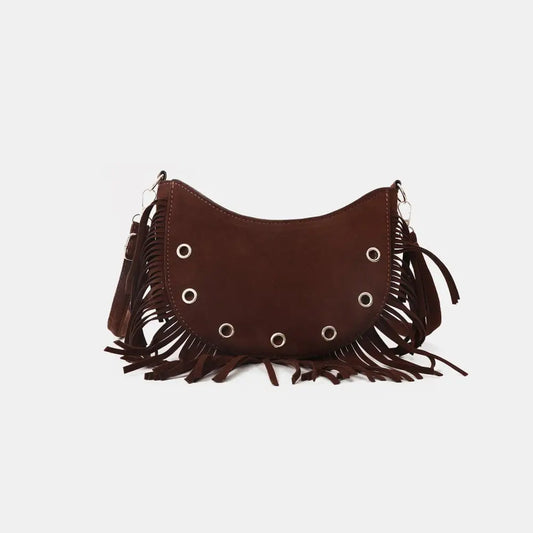 Fringe Detail Crossbody Bag - CM Fashion