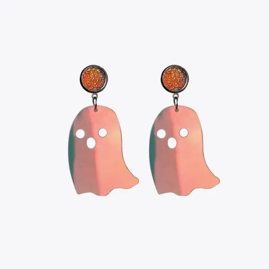 Ghost Shape Acrylic Dangle Earrings - CM Fashion