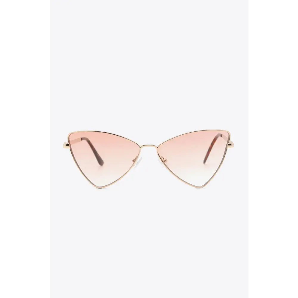 Glam Up with Stunning Gold Framed Pink Cat-Eye Sunglasses