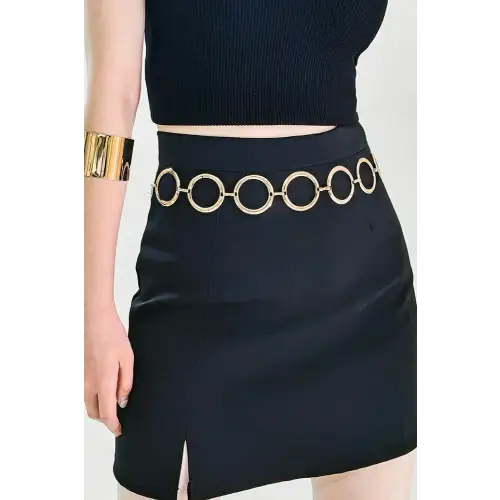 Circle Ring Chain Belt - CM Fashion