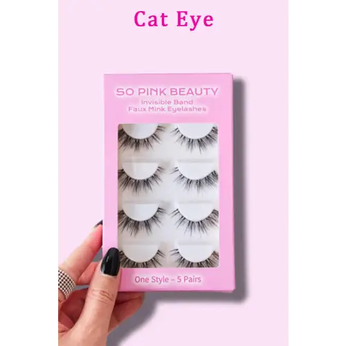 SO PINK BEAUTY Faux Mink Eyelashes 5 Pairs - CM Fashion