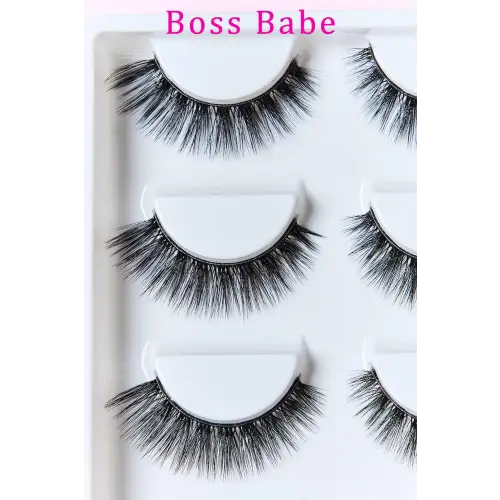 Glamorous Pink Beauty Faux Mink Lash Strips for Stunning Eyes