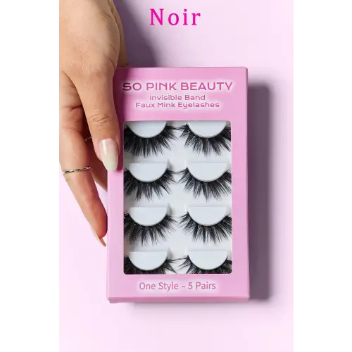 Glamorous Pink Beauty Faux Mink Lash Strips for Stunning Eyes