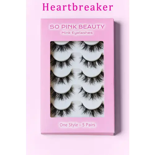 Glamorous Pink Beauty Mink Eyelashes