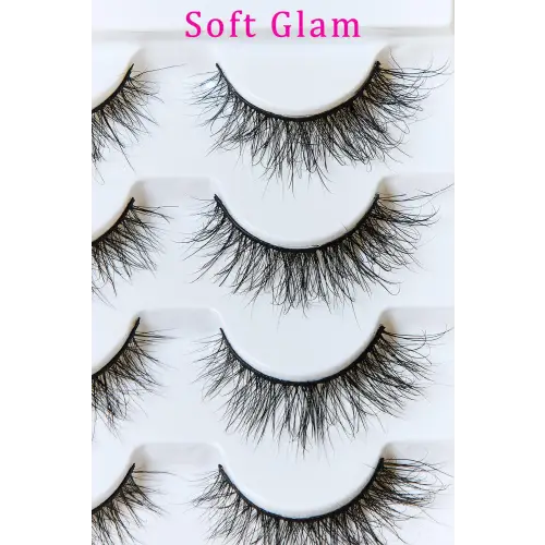 Glamorous Pink Beauty Mink Eyelashes