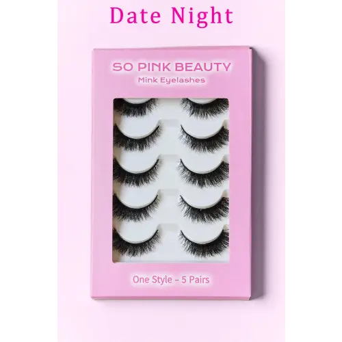 Glamorous Pink Beauty Mink Eyelashes