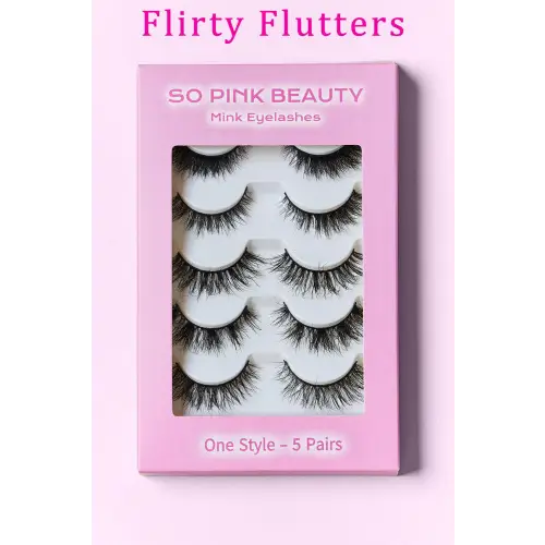 Glamorous Pink Beauty Mink Eyelashes