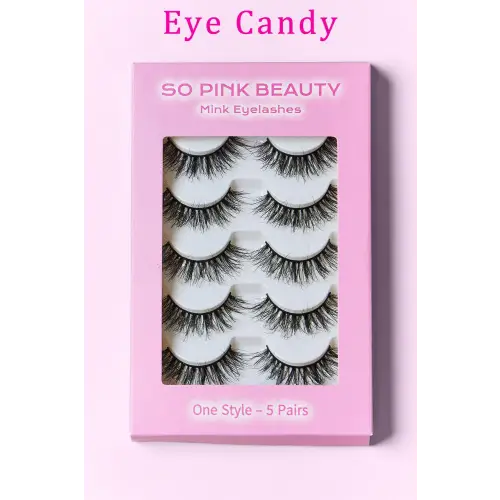 Glamorous Pink Beauty Mink Eyelashes