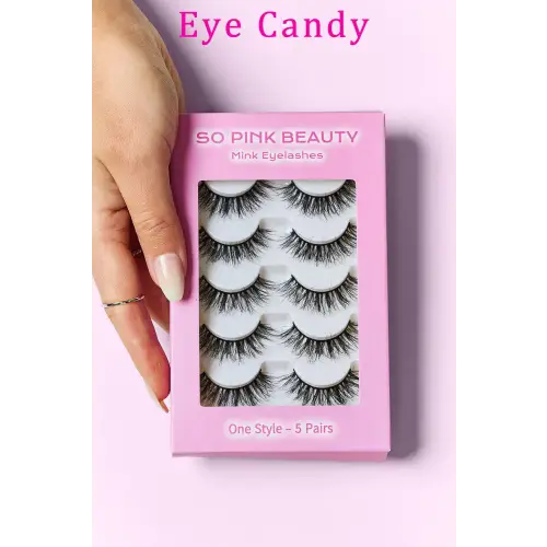 Glamorous Pink Beauty Mink Eyelashes