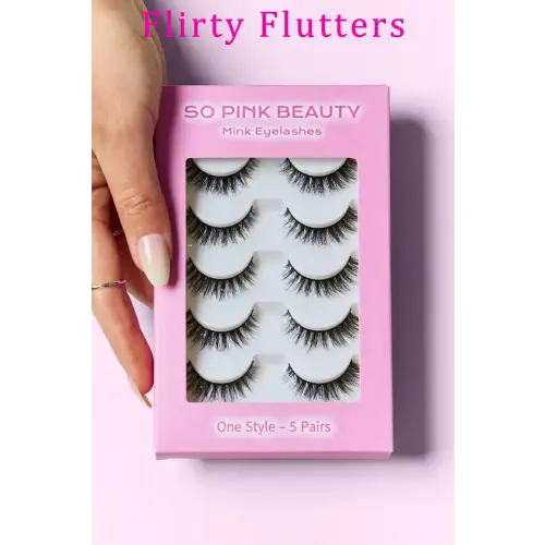 SO PINK BEAUTY Mink Eyelashes 5 Pairs - CM Fashion