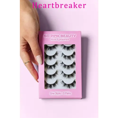 Glamorous Pink Beauty Mink Eyelashes