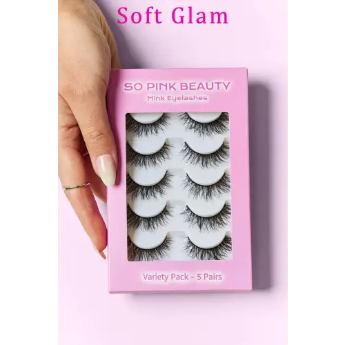 Glamorous Pink Beauty Mink Eyelashes