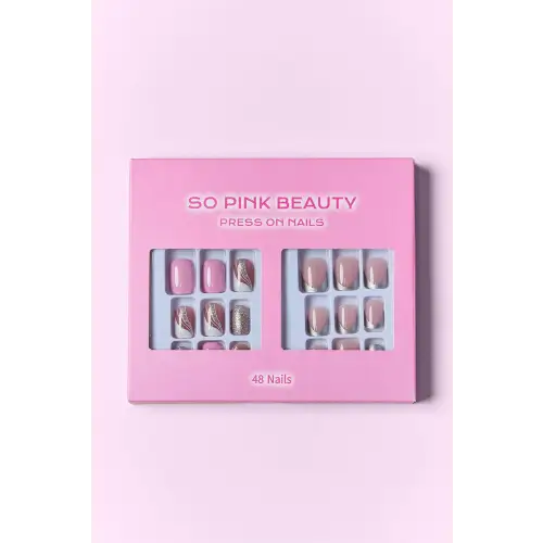 Glamorous Pink Beauty Press-On Nails