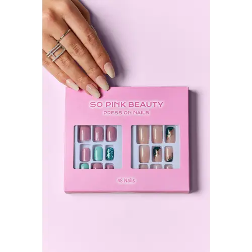 SO PINK BEAUTY Press On Nails 2 Packs - CM Fashion