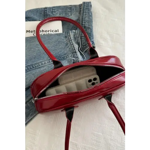 Glossy Leather Shoulder Bag Trio to Elevate Your Style