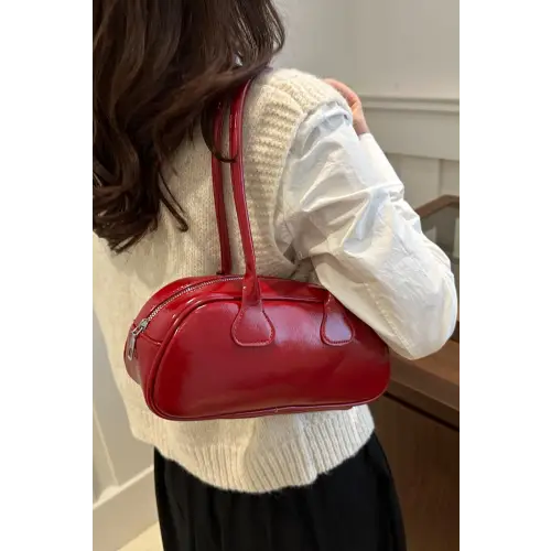 Glossy Leather Shoulder Bag Trio to Elevate Your Style