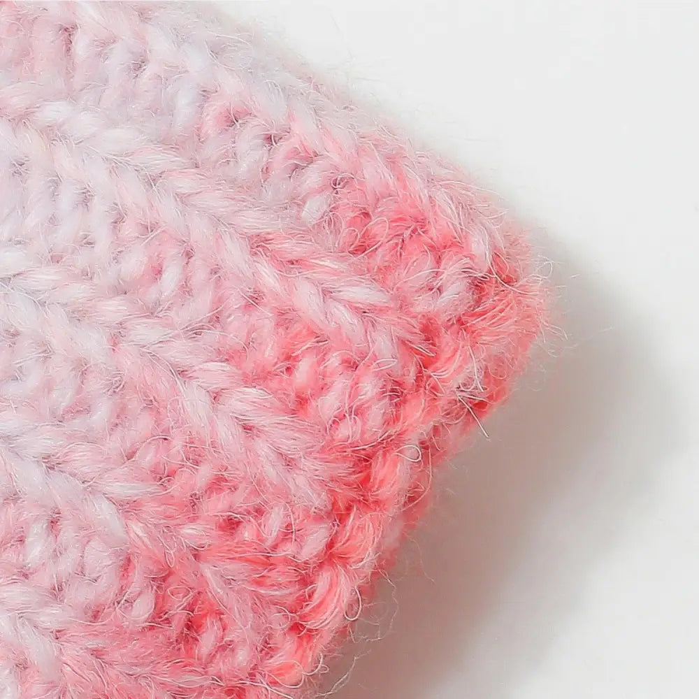 Cozy Up in Style with Miara's Gradient Knit Hat and Fluffy Pompom